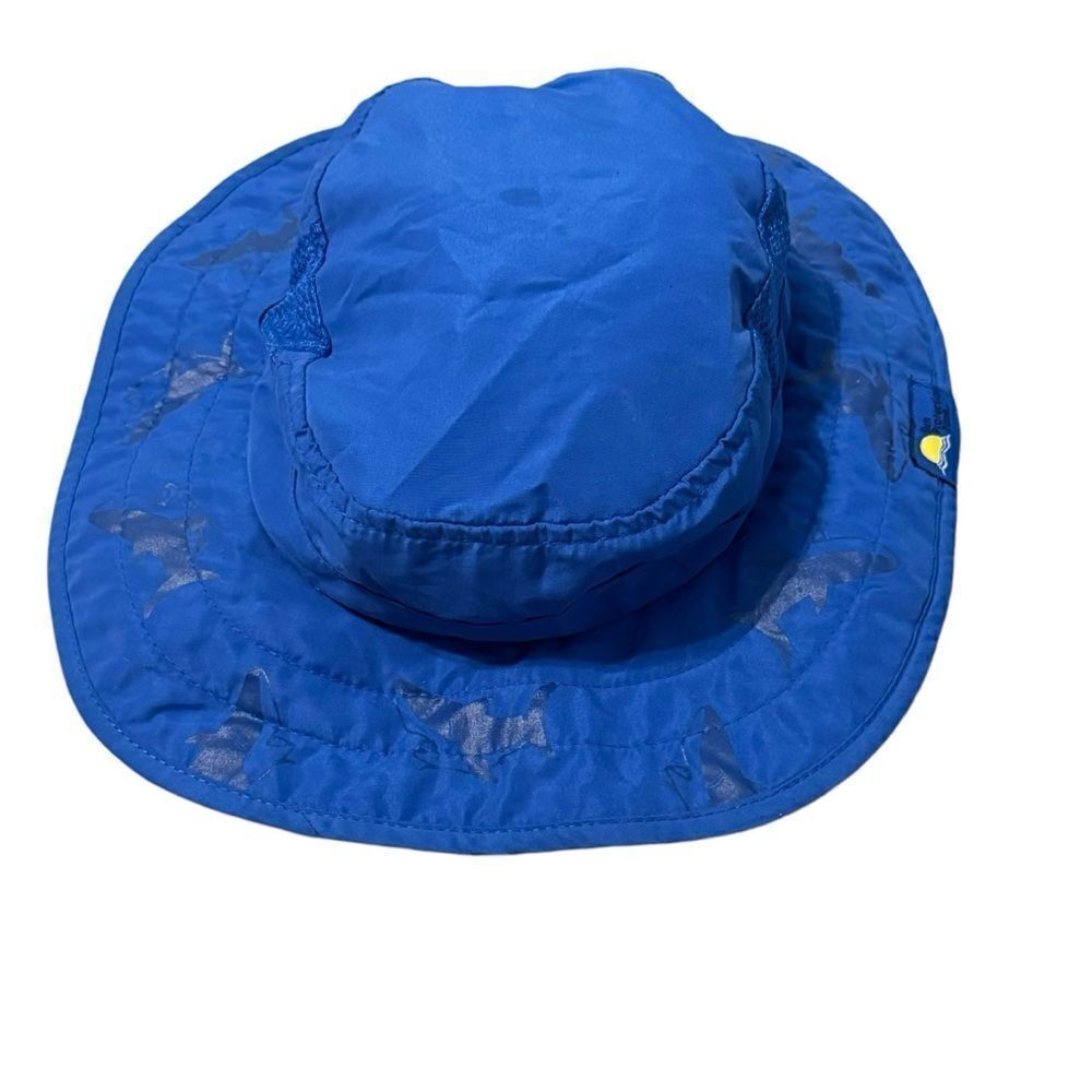 Kid's Sun Protection Zone Blue Shark Bucket Hat 50+ UPF